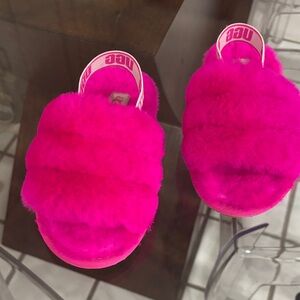 UGG Kids Slippers in Bright Pink